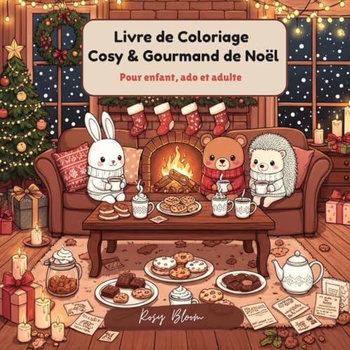 Couverture du livre de coloriage Cosy & Gourmand de Noël